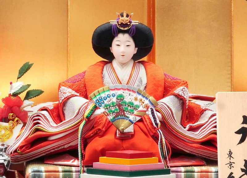 雛人形 久月 ひな人形 雛 平飾り 親王飾り 三宅玄祥作 御雛 正絹 京九