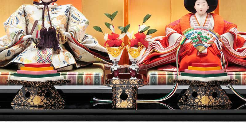 雛人形 久月 ひな人形 雛 平飾り 親王飾り 三宅玄祥作 御雛 正絹 京九