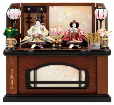 東京久月　雛人形　親王飾り収納セット　頭：元光　作・本胴本仕立て　京雛 親王収納飾り 4HR-S4-Z | 収納飾り | 【公式】 人形の久月