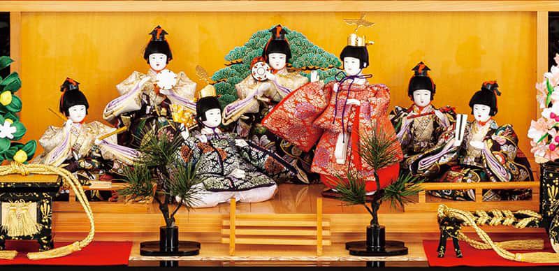 雛人形 吉徳大光 ひな人形 雛 三段飾り 十二人飾り 能楽鶴亀雛 京都
