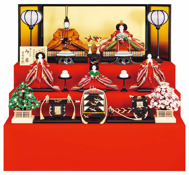 ②雛壇 7段飾り 春童作 吉野雛 雛壇飾り