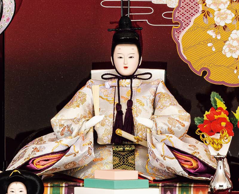 雛人形 吉徳大光 ひな人形 三段飾り 五人飾り 花ひいな 束帯十二単