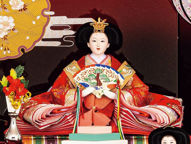 雛人形 吉徳大光 ひな人形 三段飾り 五人飾り 花ひいな 束帯十二単