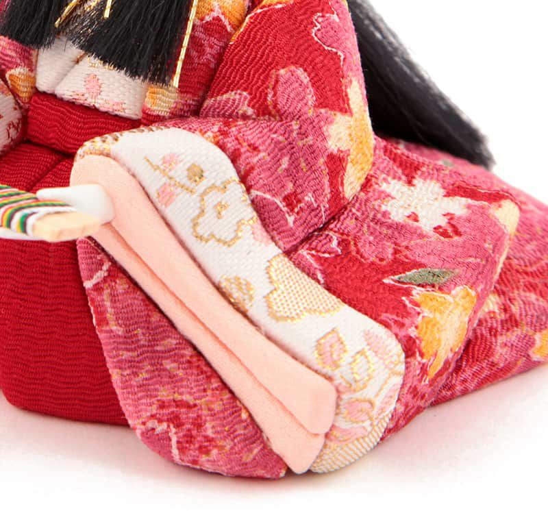 雛人形 コンパクト 一秀 ひな人形 木目込人形飾り ケース飾り 五人飾り