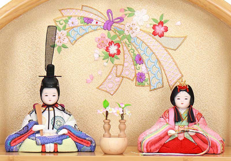 雛人形 ひな人形 雛 木目込人形飾り 五人飾り 大里彩作 ももか 入目頭