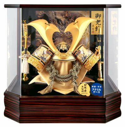 Amazon.co.jp: 藤翁作 五月人形 兜飾り ケース入り人形 富岳
