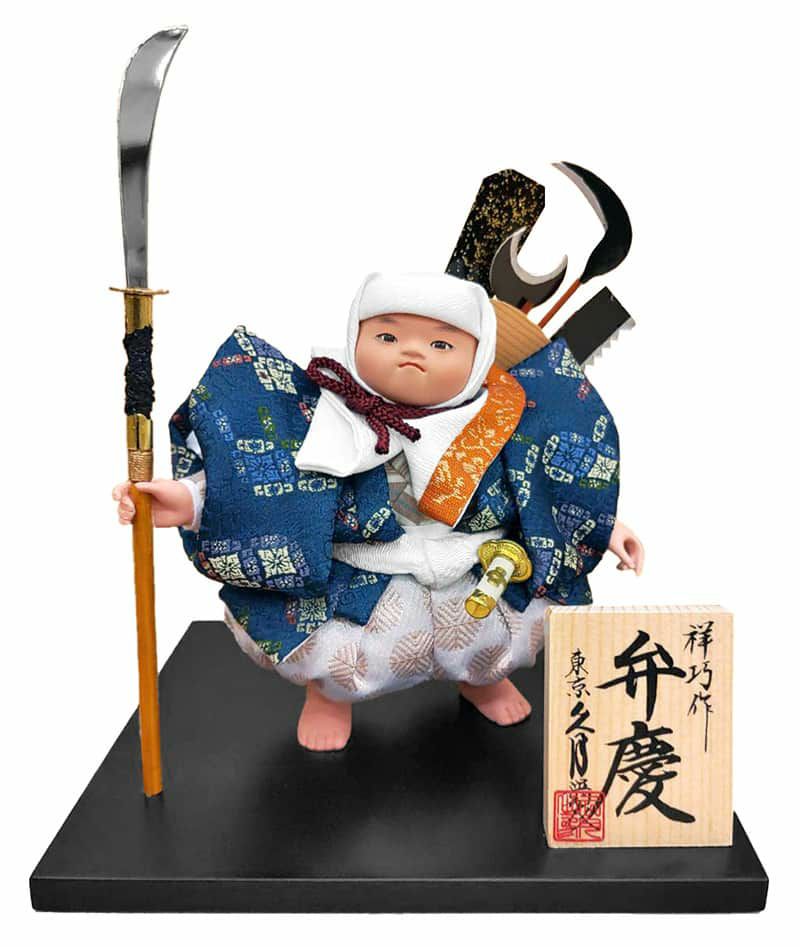 五月人形 弁慶 吉徳大光 ひっくり返り