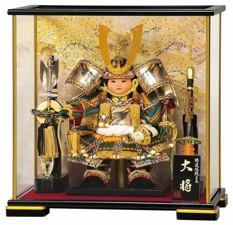 五月人形 豊久 子供大将飾り 武者人形 ケース飾り 彫金大将 5号 【2024年度新作】 h065-mo-526166 GG-206Ω(63954円)