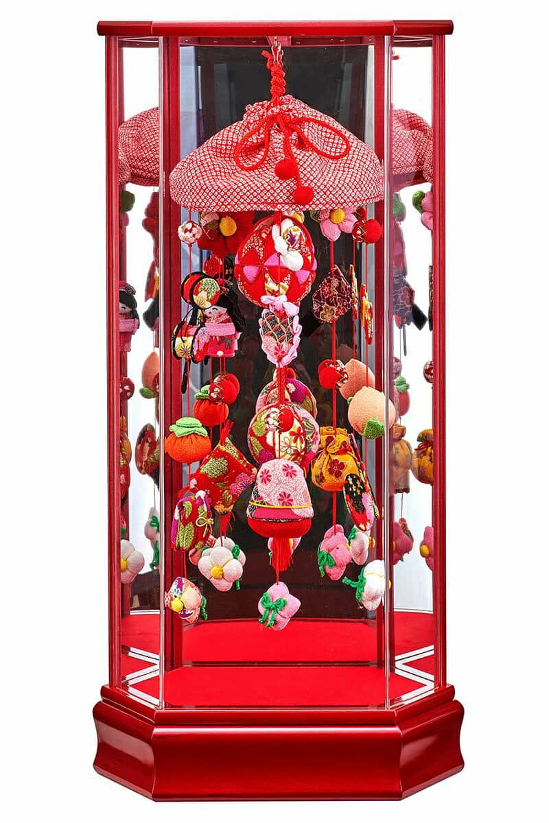 雛人形 コンパクト ひな人形 ケース飾り つるし飾り つるし雛 藤翁作