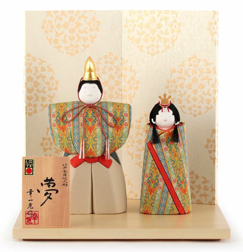 木目込人形 立雛&桜の花❀ 見定め
