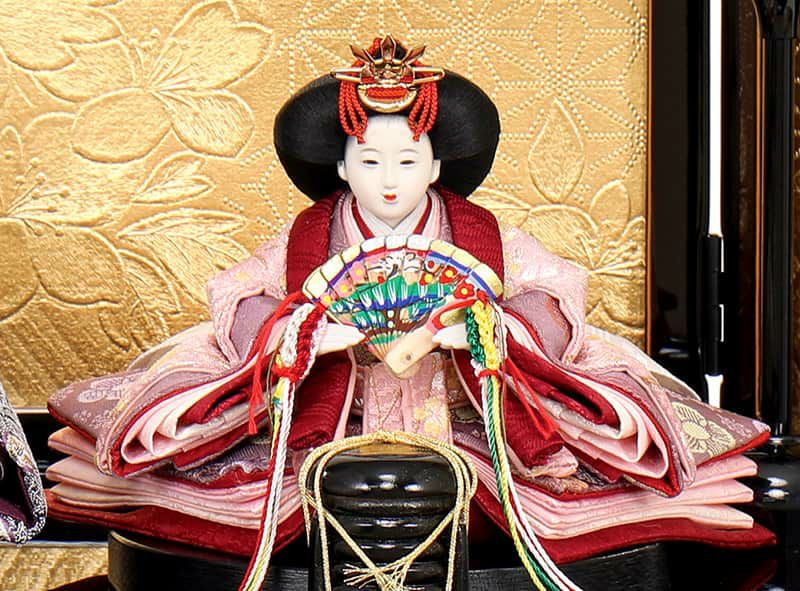 雛人形 ひな人形 雛 コンパクト 収納飾り 親王飾り 恵翠作 紙音 京十四