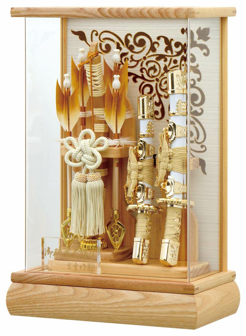 破魔弓 ケース飾り 勇誠 8号 パノラマ アクリルケース 【2026年度新作