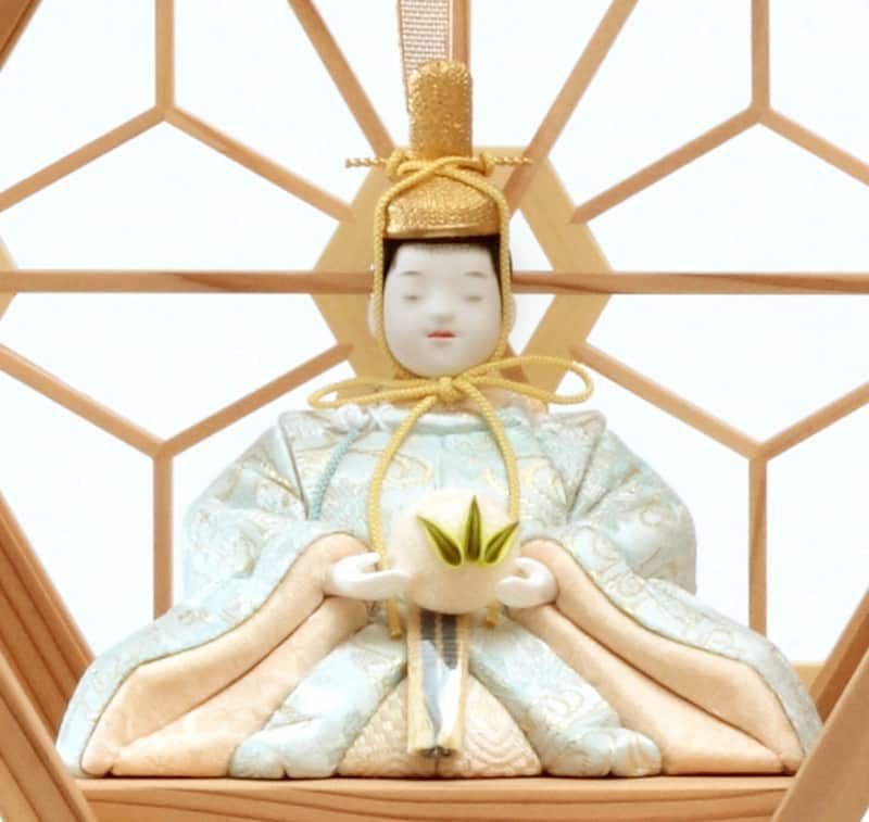 雛人形 久月 コンパクト ひな人形 雛 木目込人形飾り 三段飾り 七人