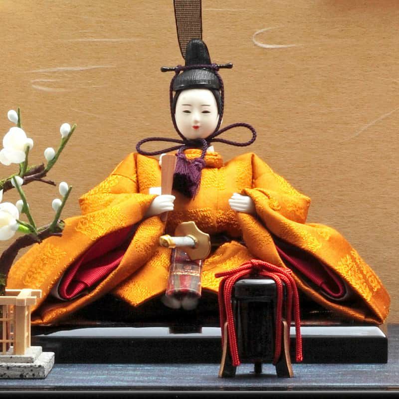 雛人形 久月 ひな人形 雛 ケース飾り 親王飾り 柴田家千代作