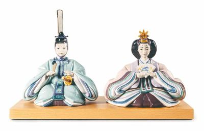 【リヤドロ】雛人形セット リヤドロ 雛人形 Lladro ひな人形 雛 親王飾り 本体のみ 台座付