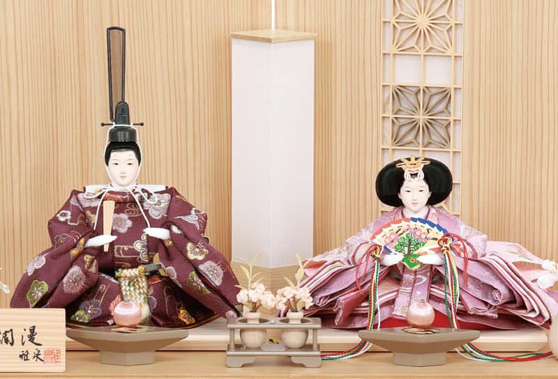 雛人形 コンパクト ひな人形 収納飾り 親王飾り 雅泉作 雛爛漫 芥子