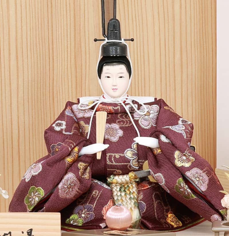 雛人形 コンパクト ひな人形 収納飾り 親王飾り 雅泉作 雛爛漫 芥子