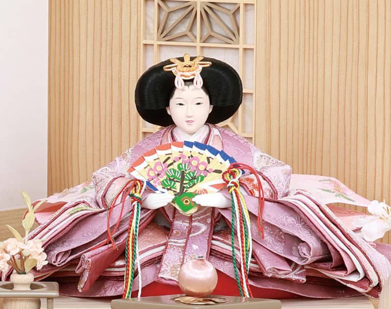雛人形 コンパクト ひな人形 収納飾り 親王飾り 雅泉作 雛爛漫 芥子