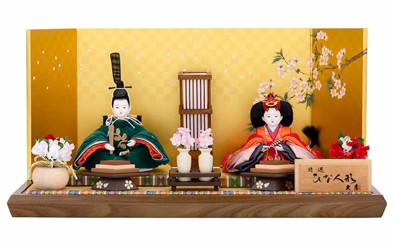 雛人形 久月 ひな人形 雛 平飾り 親王飾り 三代目 津田蓬生作 ゑ衣裳雛