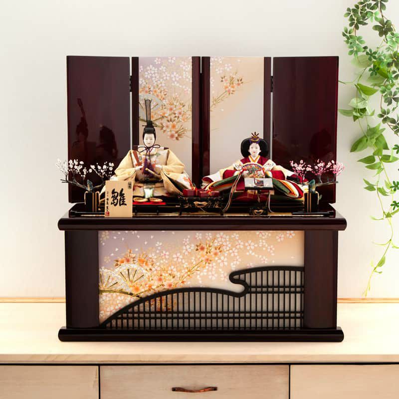 雛人形 平安豊久 コンパクト ひな人形 収納飾り 親王飾り 【2026年度