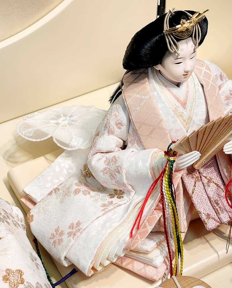 雛人形 コンパクト 久月 ひな人形 収納飾り 親王飾り 束帯十二単姿 久